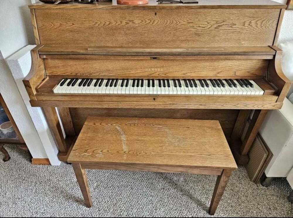 Yamaha Upright Piano with Matching Bench